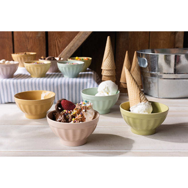 Flora Sundae Bar Pinch Bowls Set of 6