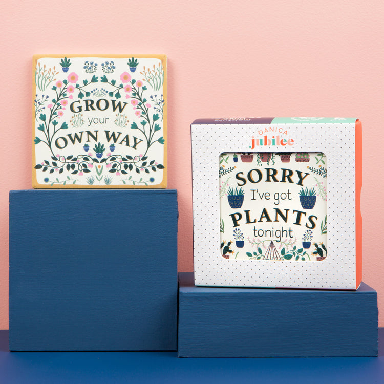 Smarty Plants Soak Up Coaster Set of 4