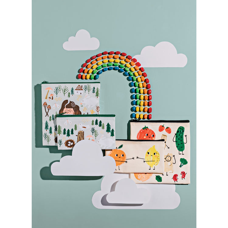 Funny Food Snack Bags Set of 2