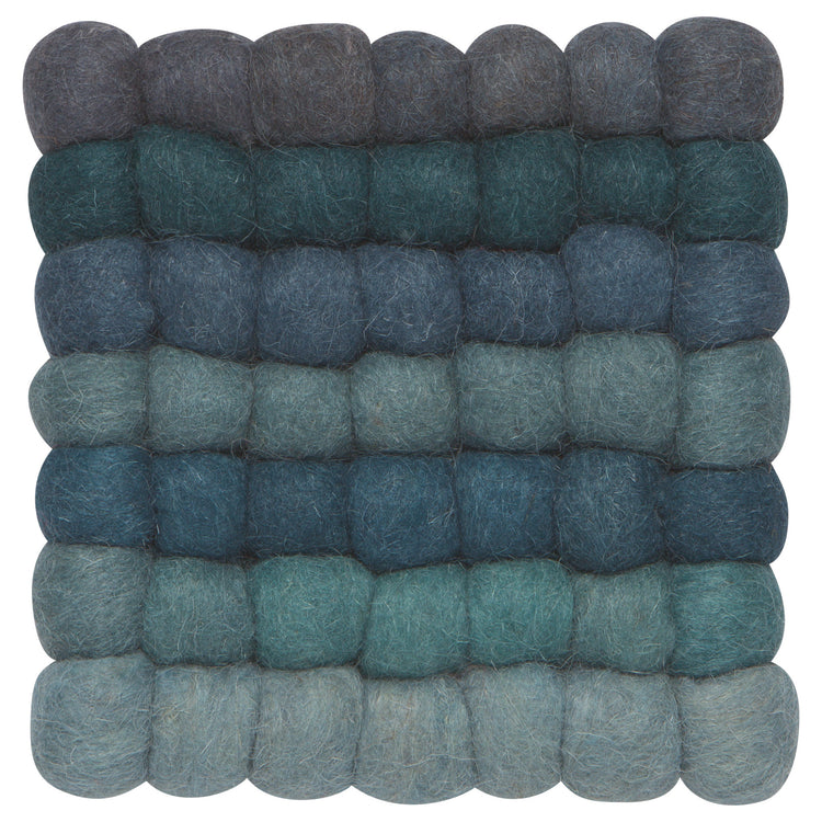 Lagoon Wool Felt Ball Trivet