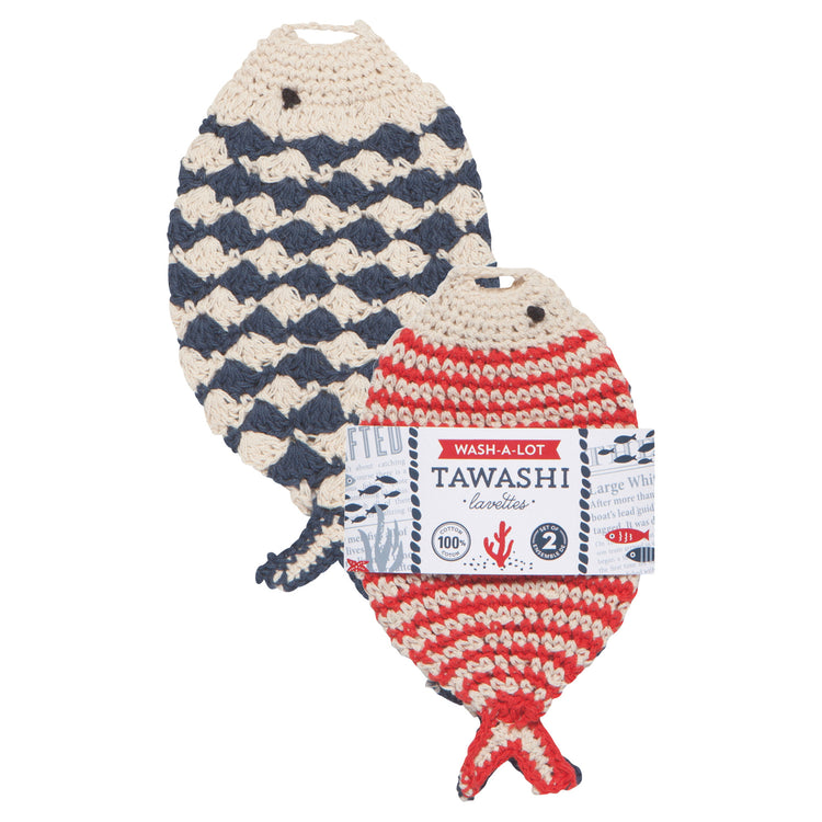 Little Fish Crochet Sponges Set of 2