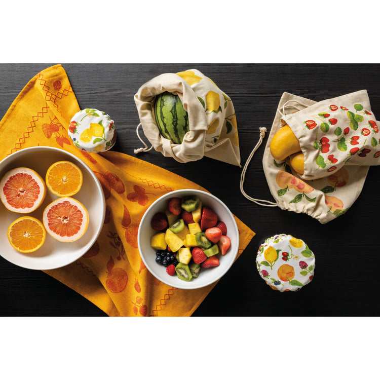 Fruit Salad Reusable Produce Bags Set of 3