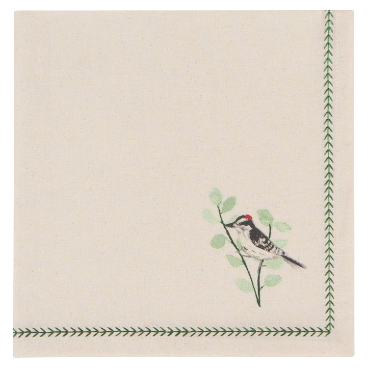 Forest Birds Christmas Napkins Set of 4