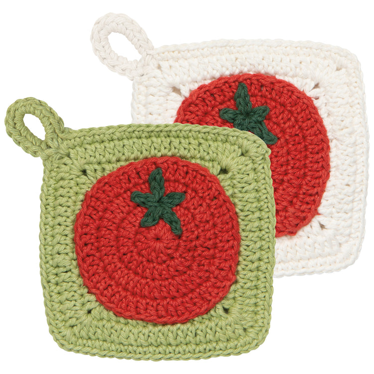 Heirloom Tomatoes Crochet Sponges Set of 2