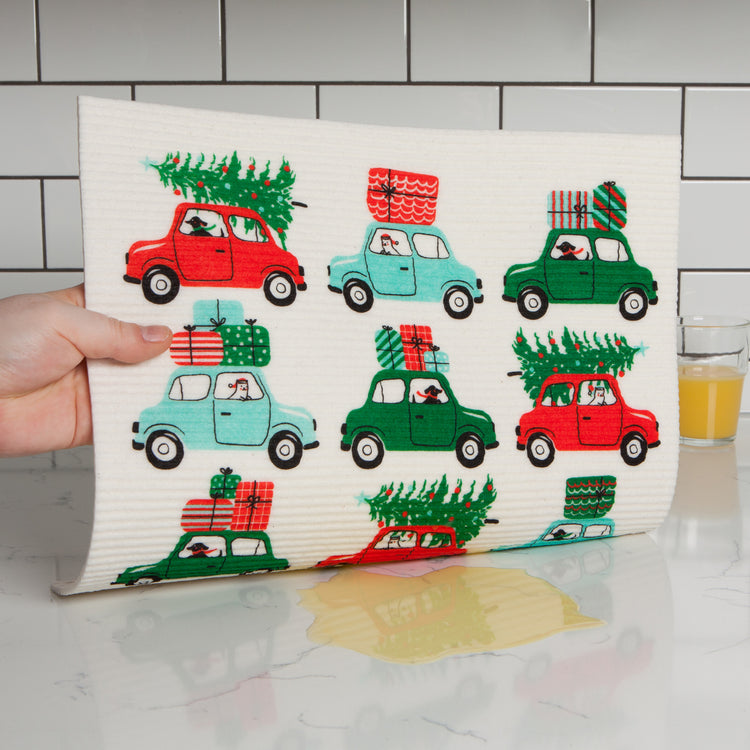 Winter Wheels XL Swedish Dishcloth