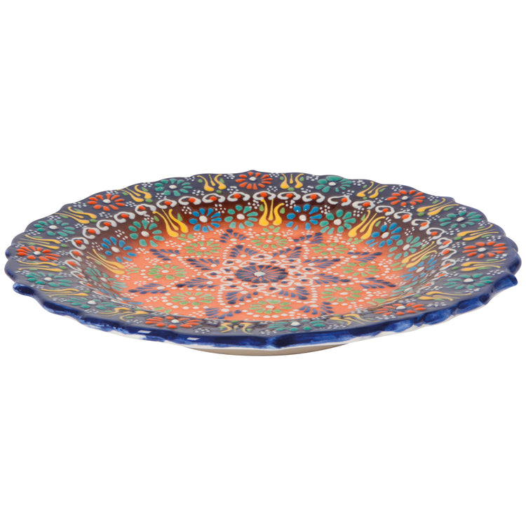 Multi Azure Medium Evani Plate 10 Inch