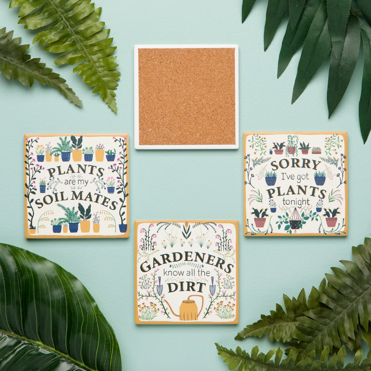 Smarty Plants Soak Up Coaster Set of 4