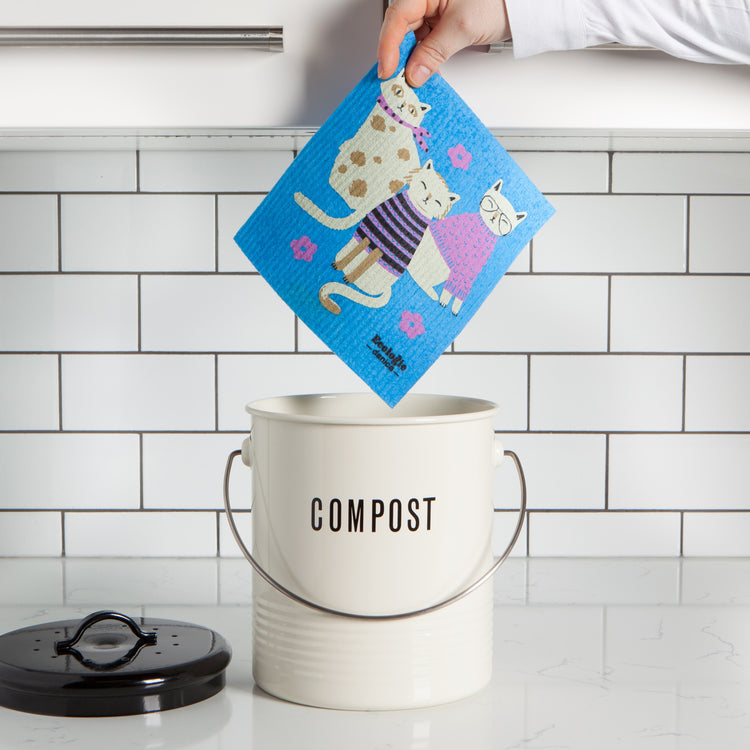 Feline Fine Swedish Dishcloth