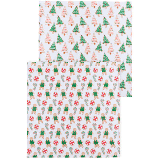 Cookie Exchange Floursack Dishtowels Set of 2