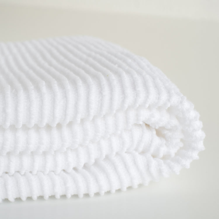 Ripple White Dishtowel