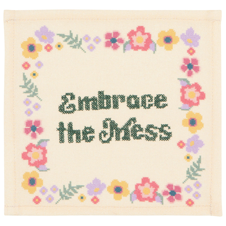 Kitsch Stitch Printed Cocktail Napkins Set of 4 Assorted