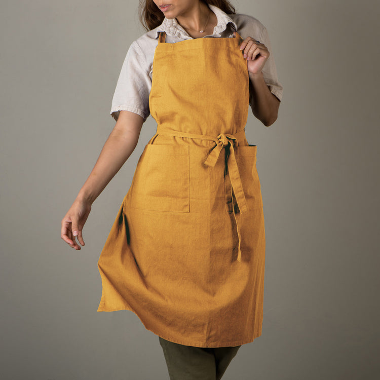 Ochre Stonewash Apron
