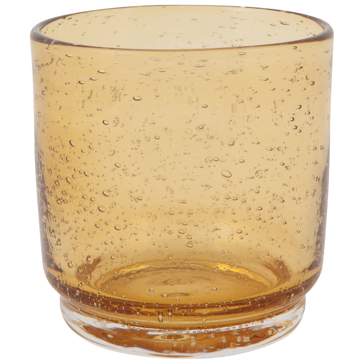 Amber Short Bubbled Tumbler