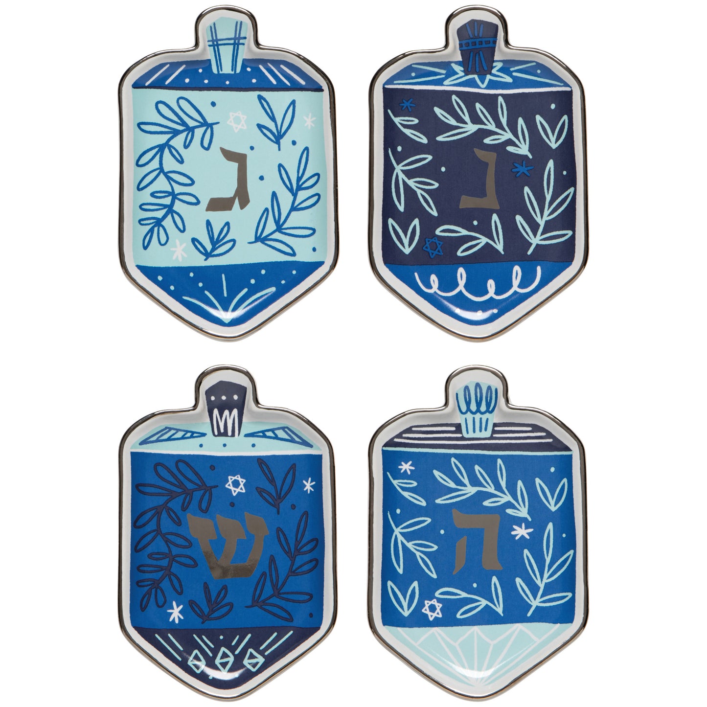 Dreidels Hanukkah Dipping Dish Set