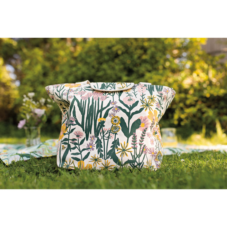 Bees & Blooms Folding Insulated Tote