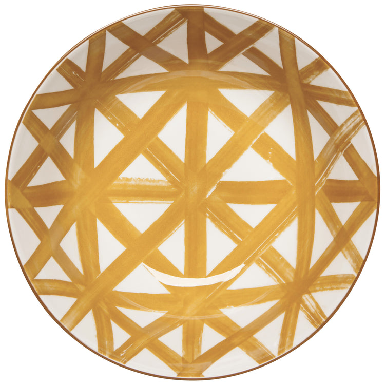 Imperial Crosshatch Bowl Large 8 Inch