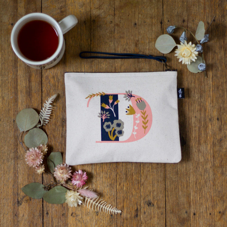 Monogram D Small Zipper Pouch