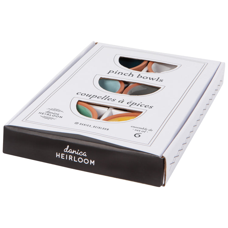 Sky Terracotta Pinch Bowls Set of 6