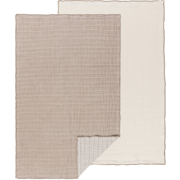 Dove Gray Double Weave Dishtowels Set of 2