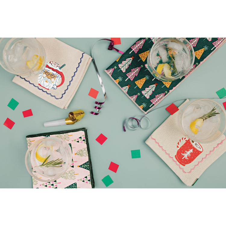 Holiday Hounds Cocktail Napkins Set of 4