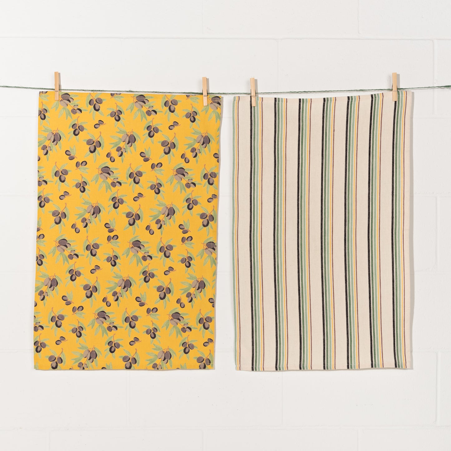 Olives Dishtowels Set of 2