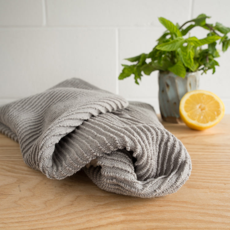 Ripple London Gray Dishtowel