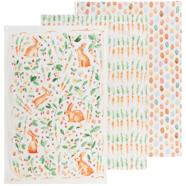 Easter Meadow Baker's Floursacks Set of 3 Assorted