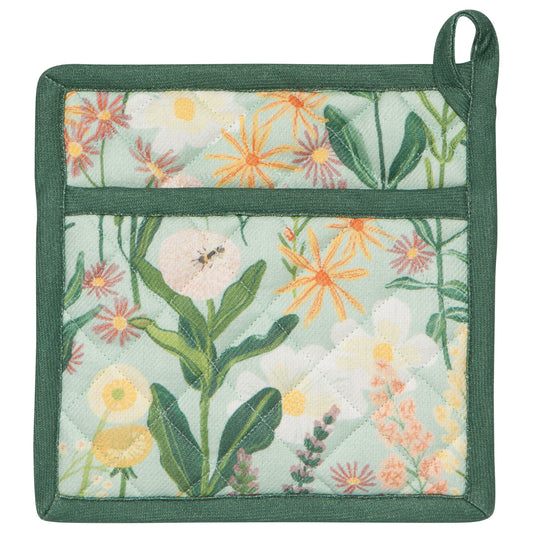 Bees & Blooms Pocket Potholder