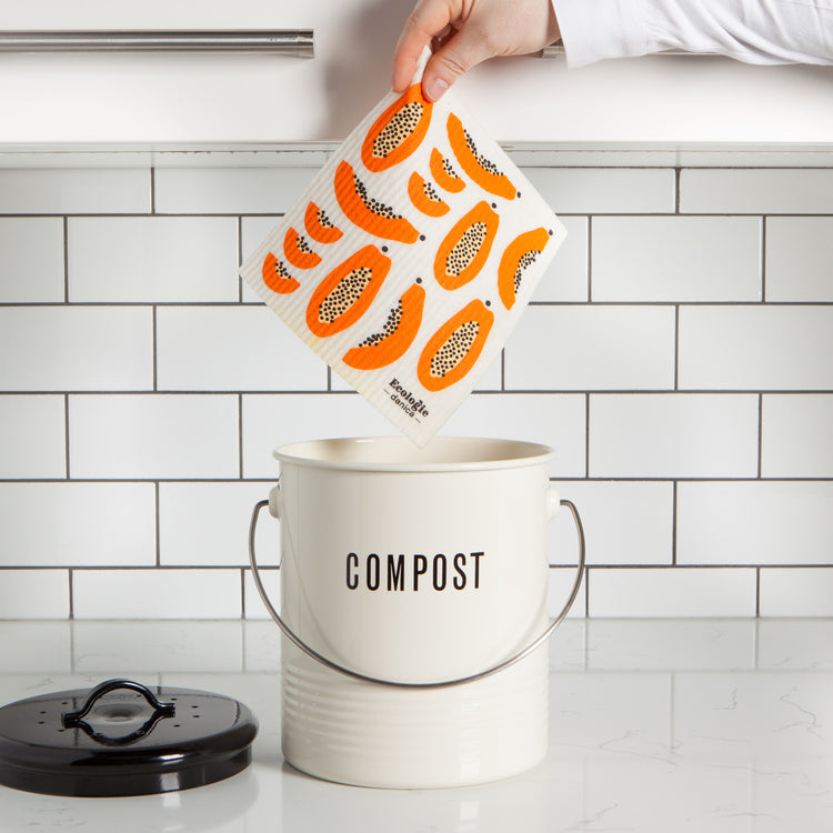 Papaya Swedish Dishcloth