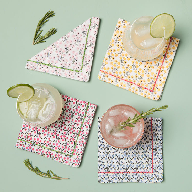 Bouquet Cocktail Napkins Set of 4