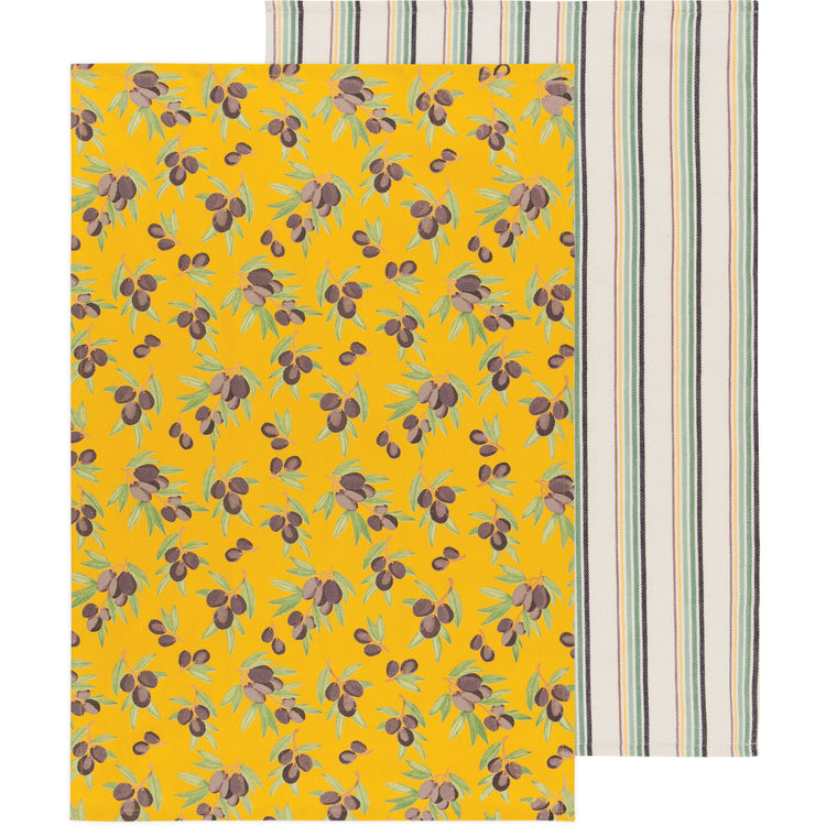Olives Dishtowels Set of 2
