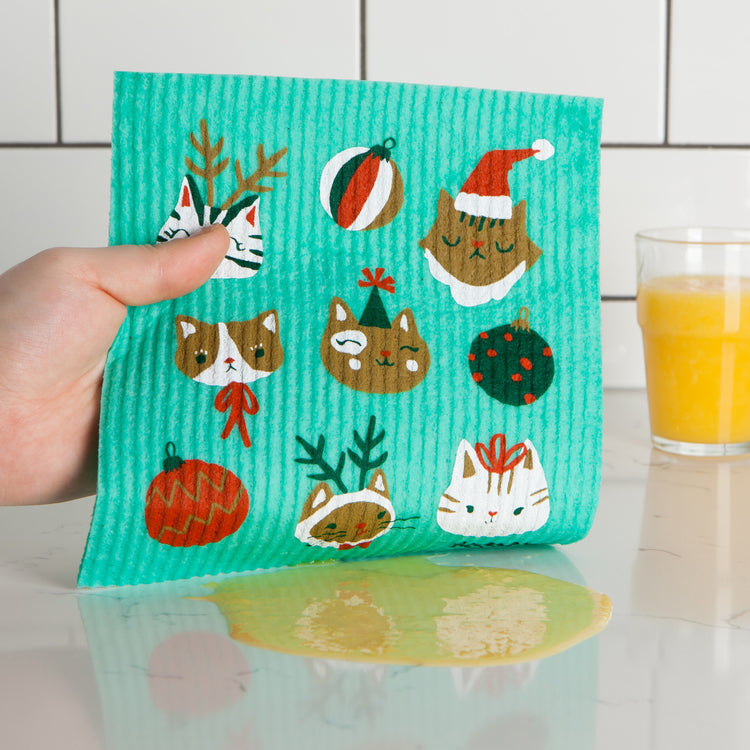 Let it Meow Swedish Sponge Cloth