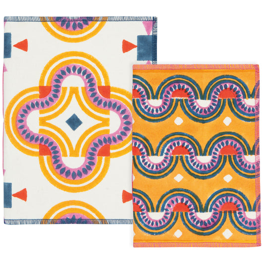 Pilipala Block Print Notebooks Set of 2