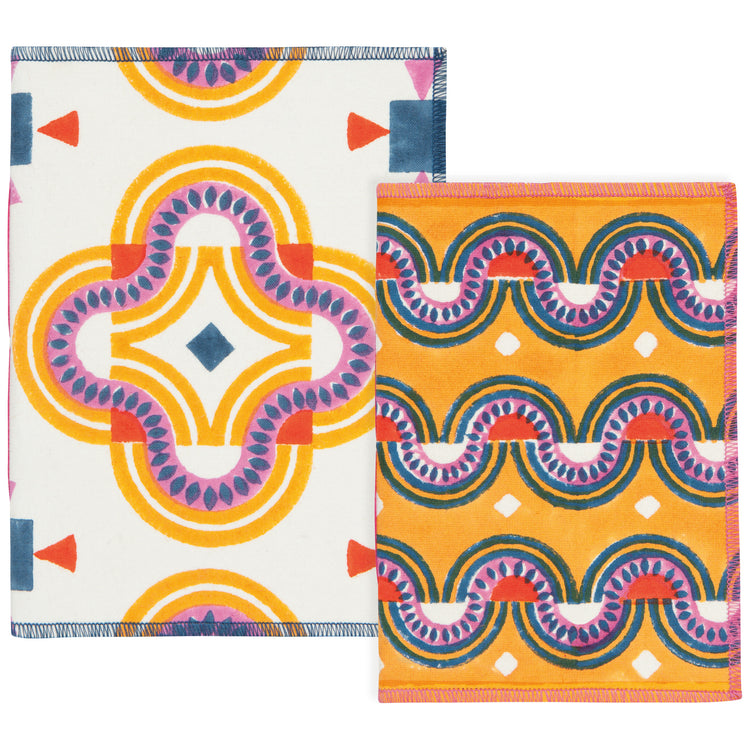 Pilipala Block Print Notebooks Set of 2