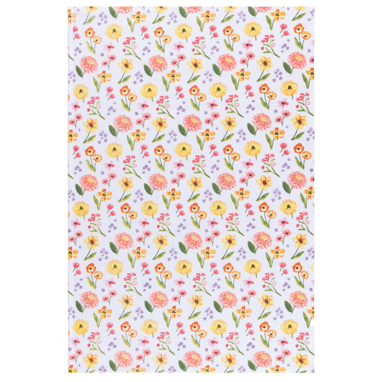 Cottage Floral Bakers Floursack Dishtowels Set of 3