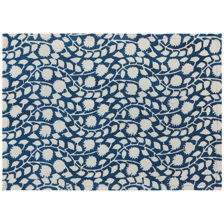 Vinebloom Block Print Placemats Set of 4