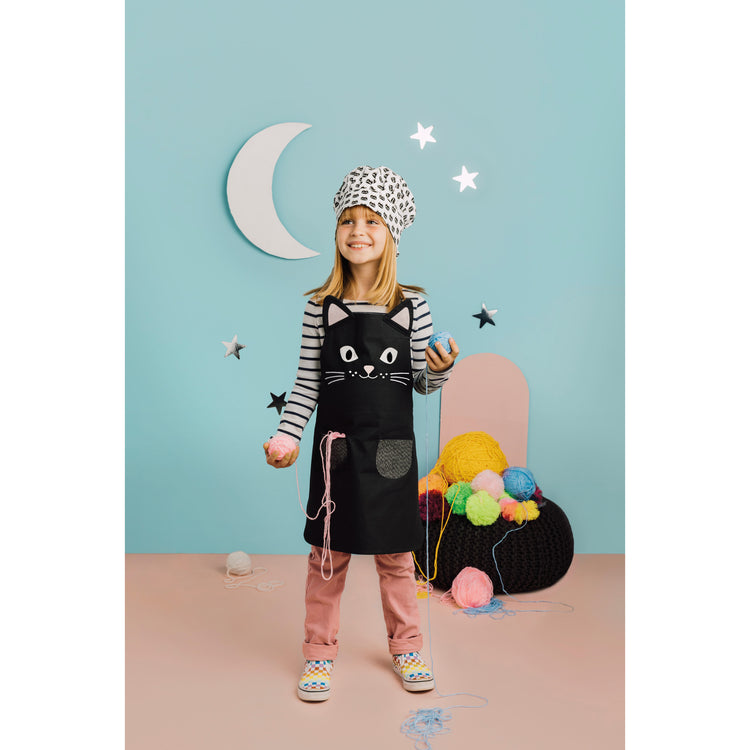 Cat Kid's Apron and Hat Set