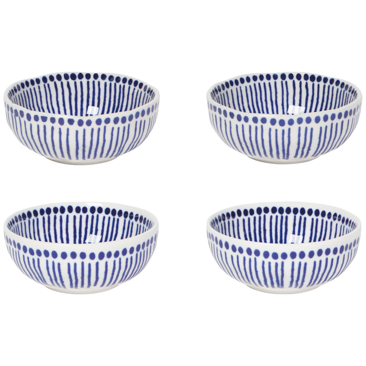 Sprout Stamped Pinch Bowls Set of 4
