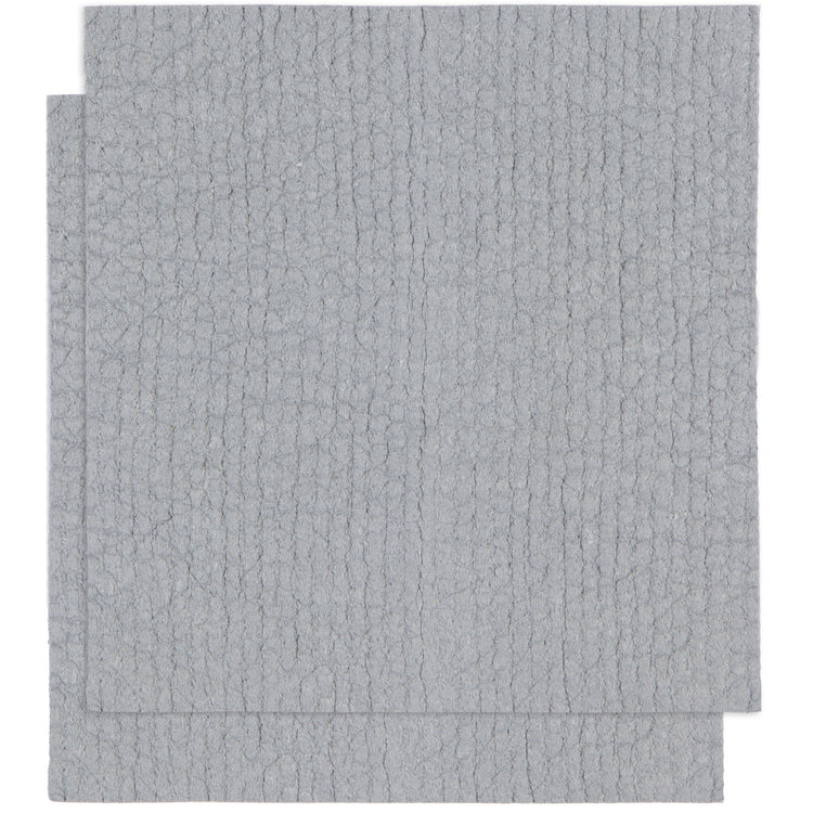 London Gray Swedish Sponge Cloths Set of 2