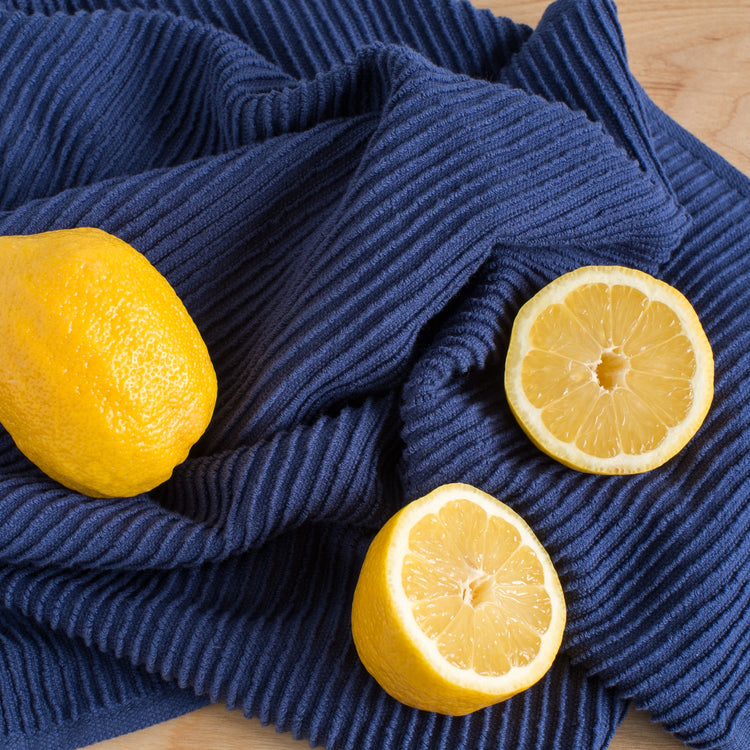 Ripple Indigo Dishtowel