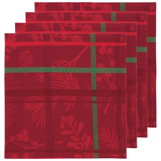 Winterberry Jacquard Napkins Set of 4