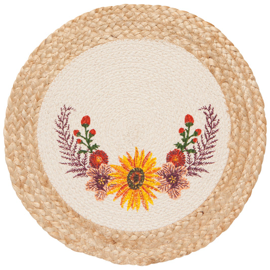Sunflower Splendor Braided Placemat