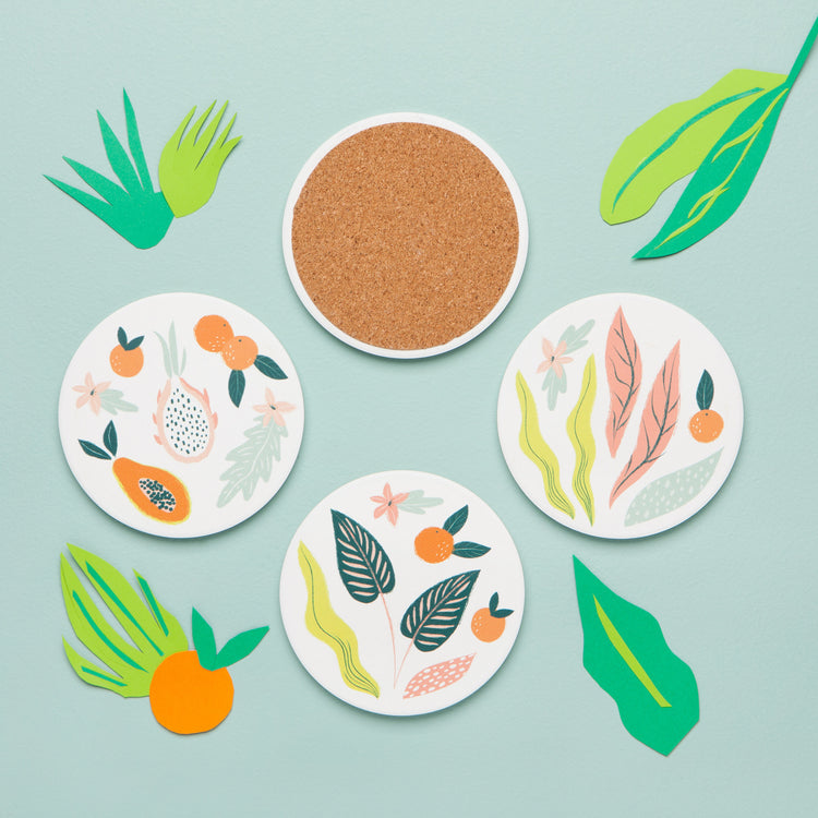 Paradise Soak Up Coasters Set of 4