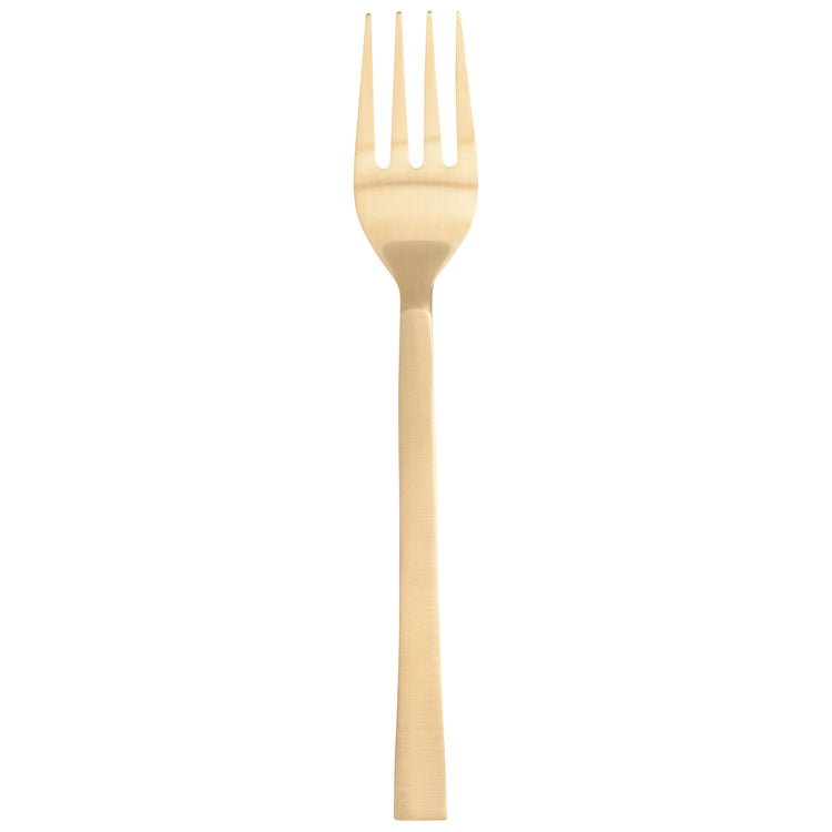 Matte Gold Edge Flatware Set of 5