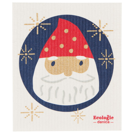 Santa Ornament Swedish Sponge Cloth