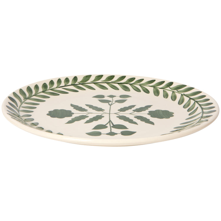 Sylvie Green Hand Painted Dinner Plate 11 Inch