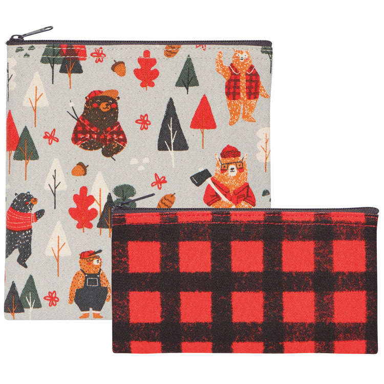 Lumbearjack Snack Bags Set of 2