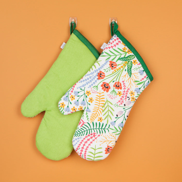 Bouquet Oven Mitts Set of 2