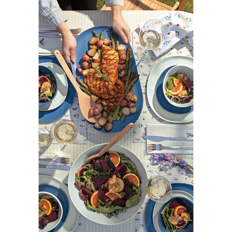 Fresco Melamine Dinner Plate - Vanilla Bean