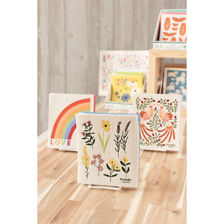 Bees & Blooms Swedish Dishcloth